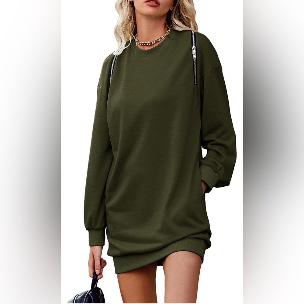 Women's Casual Sweatshirt Crewneck Loose Fitting Oversized Pullover Tops Blouse